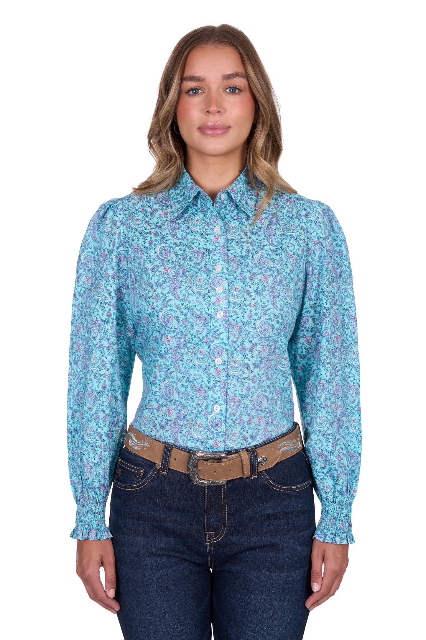 Pure Western Women’s Riley Print Long Sleeve Shirt