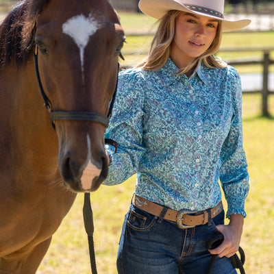 Pure Western Women’s Riley Print Long Sleeve Shirt