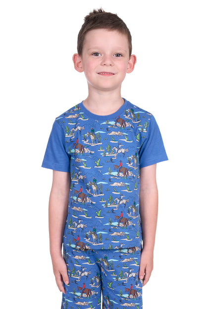 Pure Western Boy’s Brady Glow In the Dark PJs