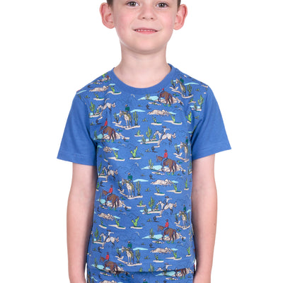 Pure Western Boy’s Brady Glow In the Dark PJs
