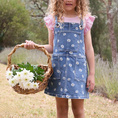 Pure Western Girl’s Adison Pinafore Dress
