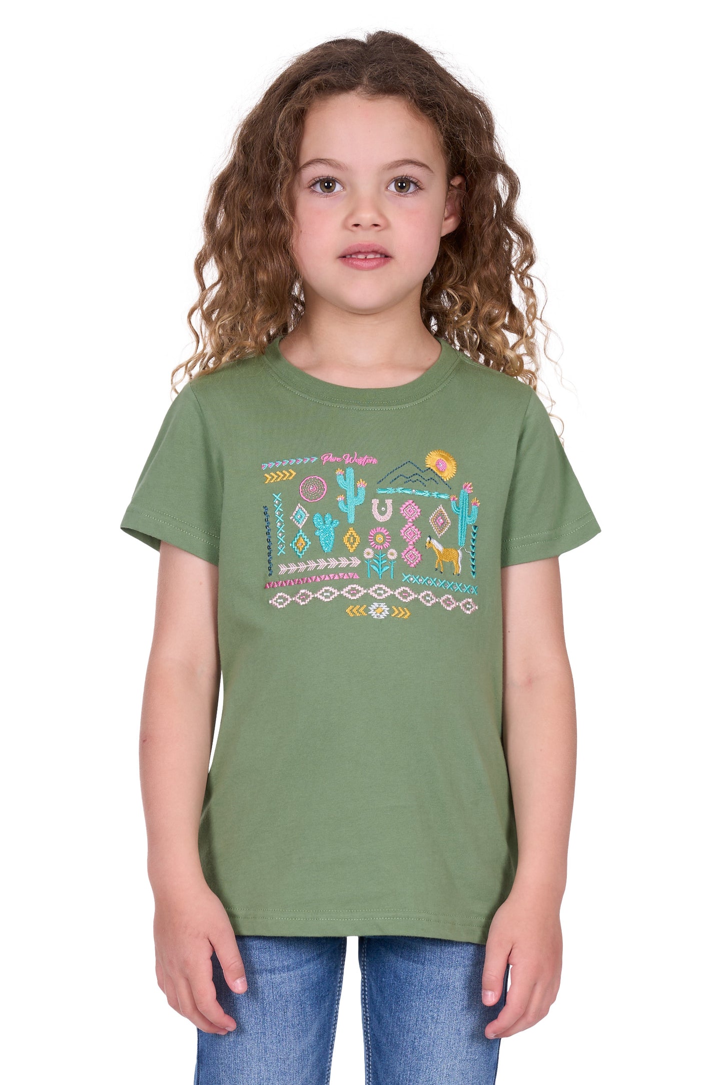 Pure Western Girl’s Candice Short Sleeve Tee