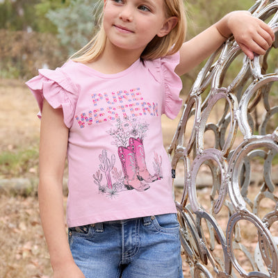 Pure Western Girl’s Pietta Short Sleeve Tee