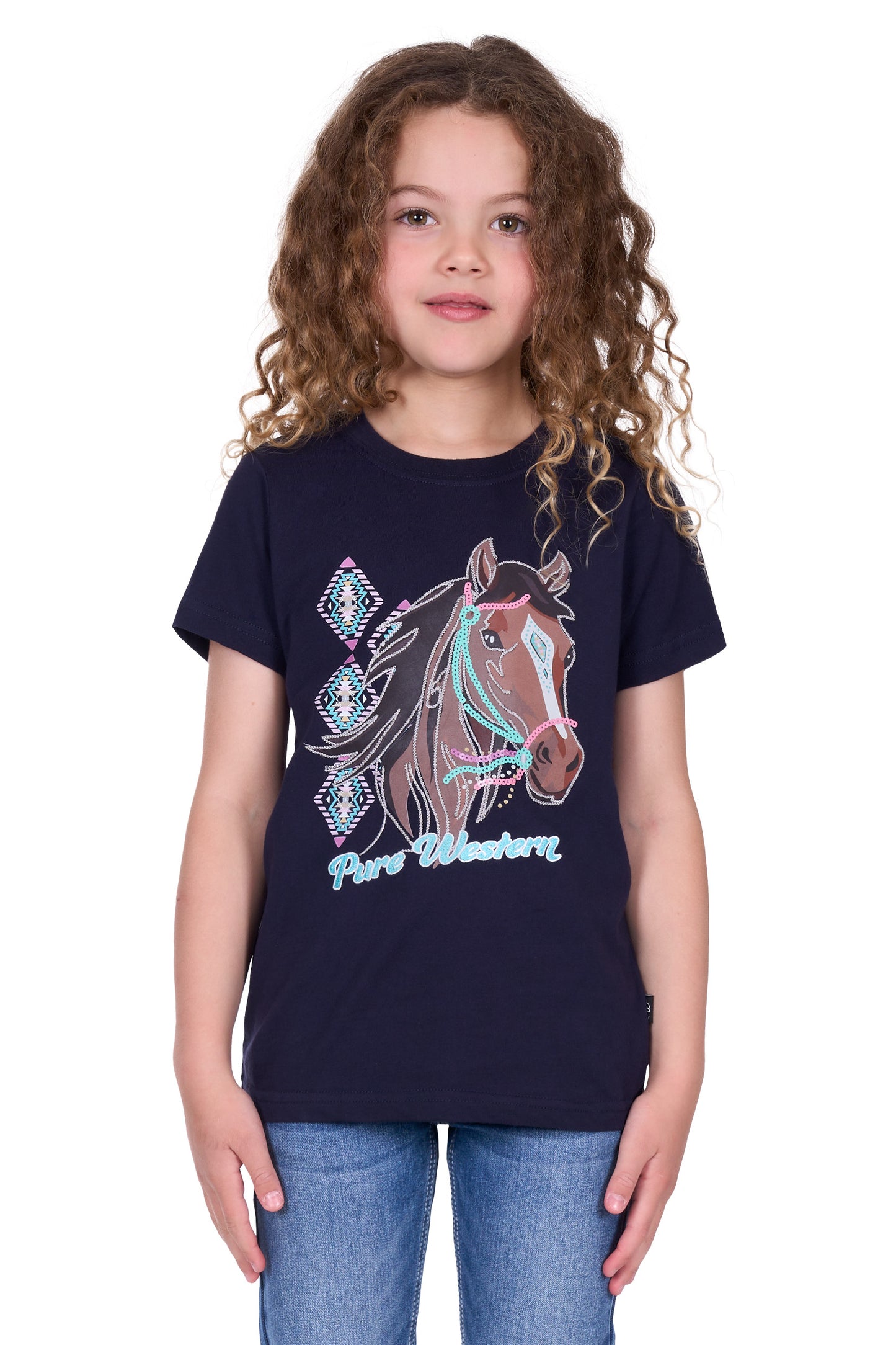 Pure Western Girl’s Ashlyn Short Sleeve Tee