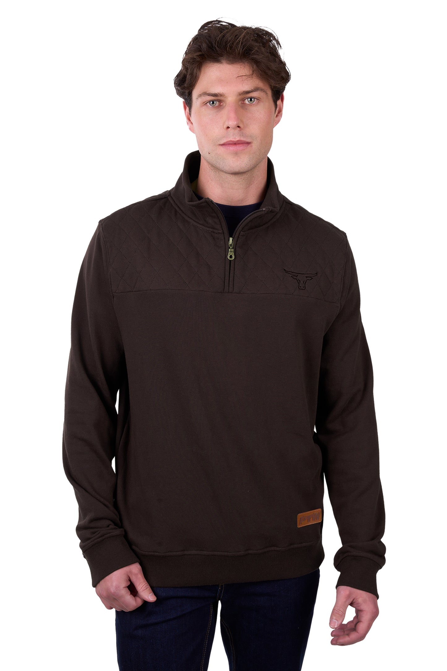 Pure Western Mens Troy 1/4 Zip Jumper