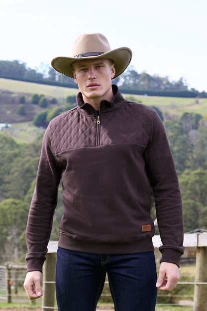 Pure Western Mens Troy 1/4 Zip Jumper