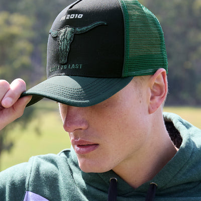 Pure Western Mens Nick High Profile Trucker Cap