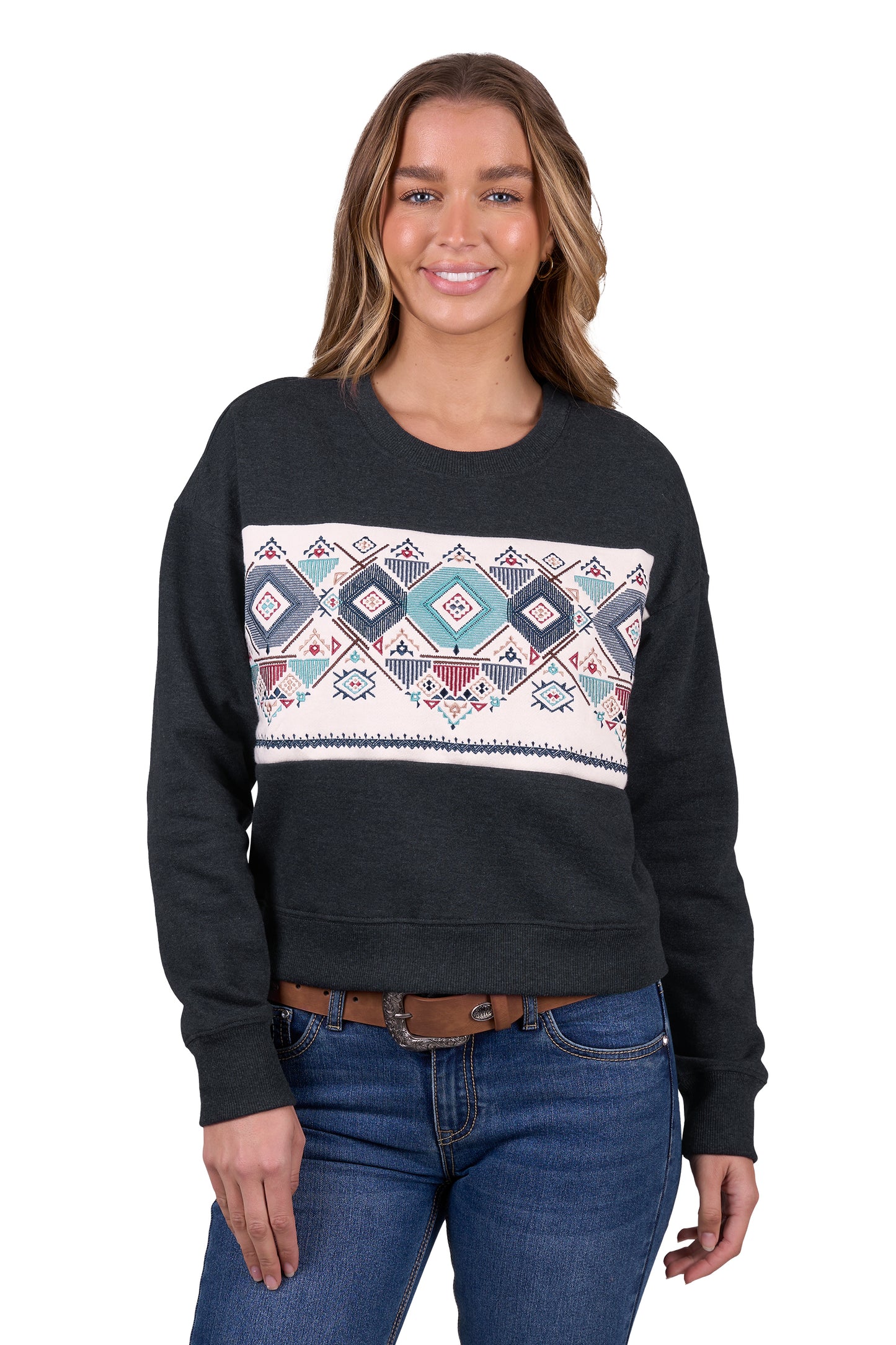 Pure Western Womens Clara Crew