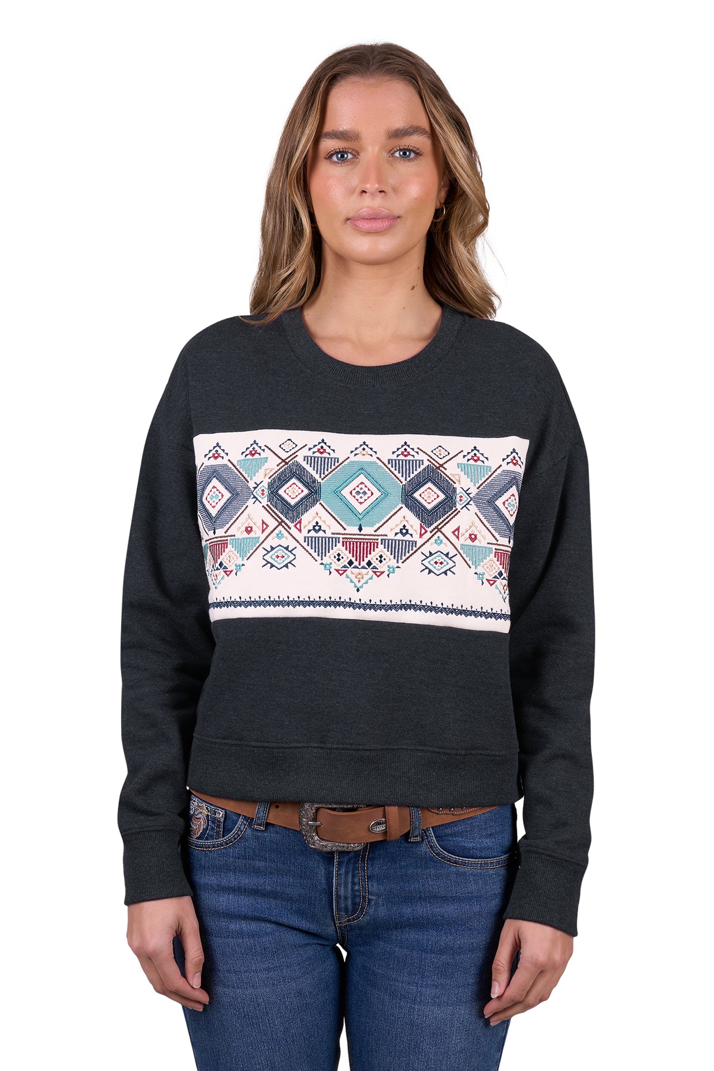 Pure Western Womens Clara Crew