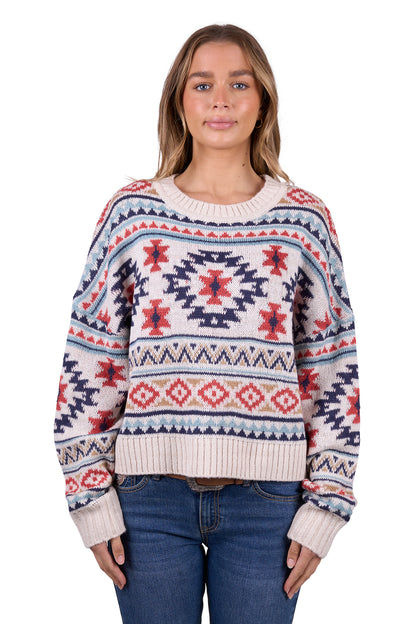 Pure Western Women’s Tracy Knitted Pullover - Cream