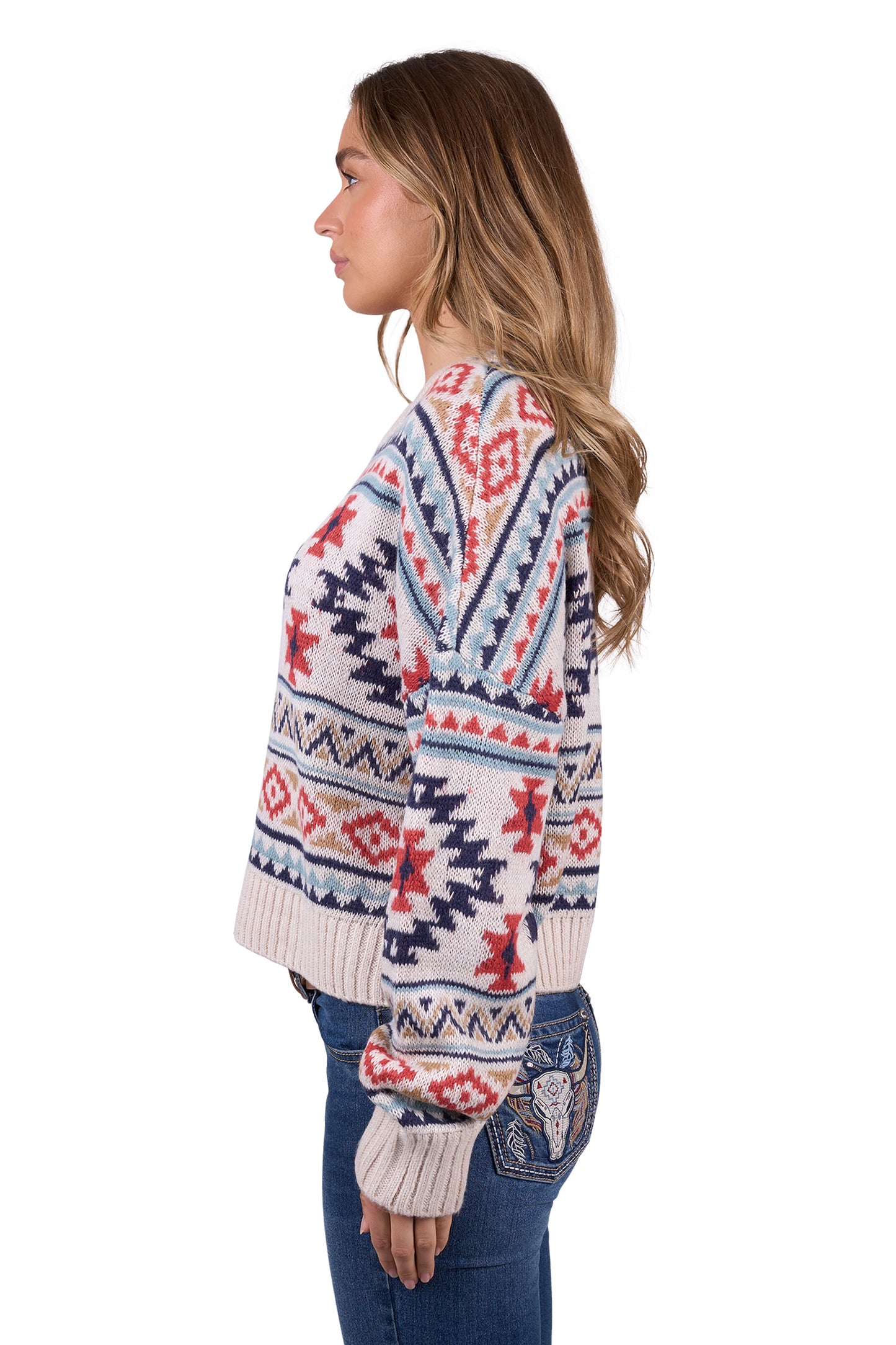 Pure Western Women’s Tracy Knitted Pullover - Cream