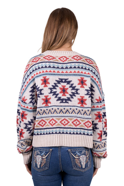 Pure Western Women’s Tracy Knitted Pullover - Cream