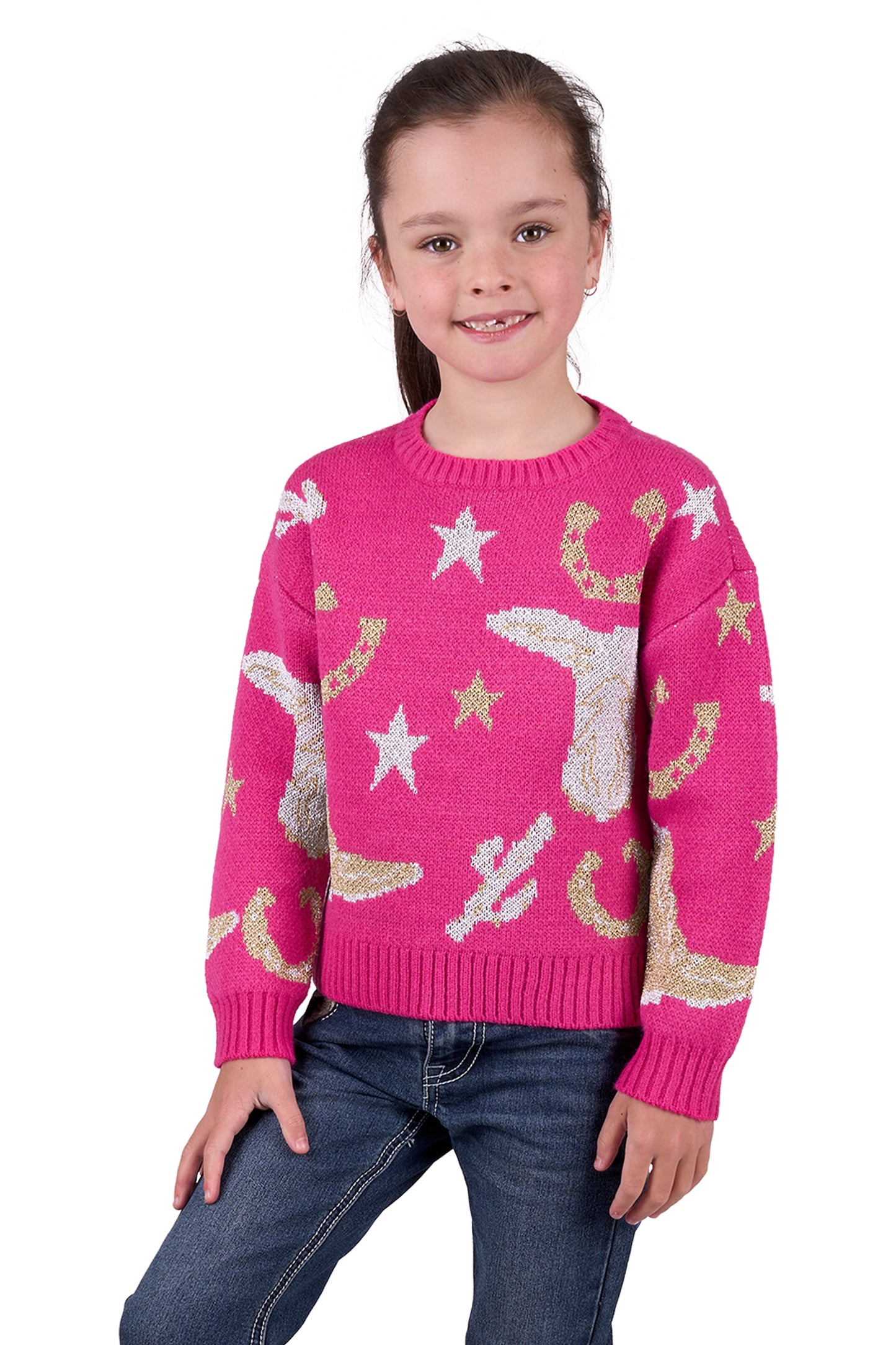 Pure Western Girl’s Marcy Knitted Pullover