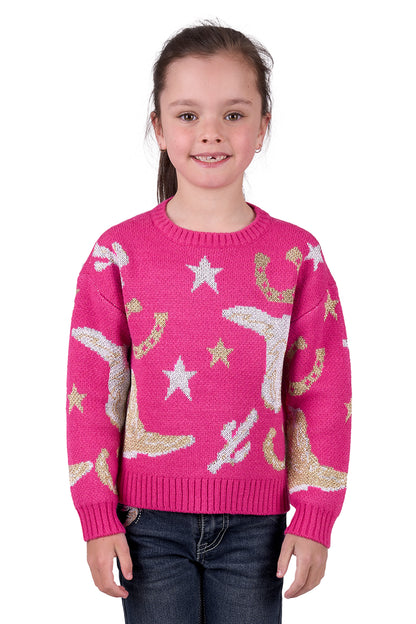 Pure Western Girl’s Marcy Knitted Pullover