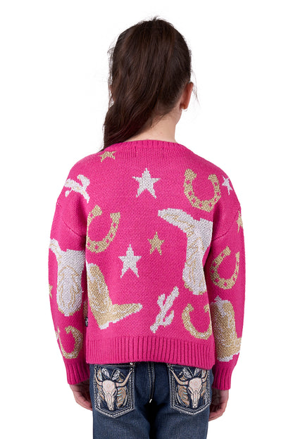 Pure Western Girl’s Marcy Knitted Pullover