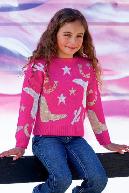 Pure Western Girl’s Marcy Knitted Pullover