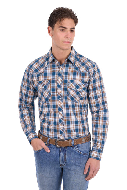 Pure Western Men’s Todd Check Western Long Sleeve Shirt