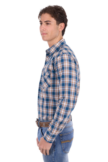 Pure Western Men’s Todd Check Western Long Sleeve Shirt