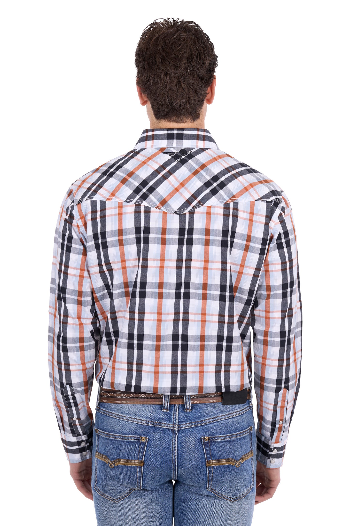 Pure Western Men’s Terry Check Western Long Sleeve Shirt