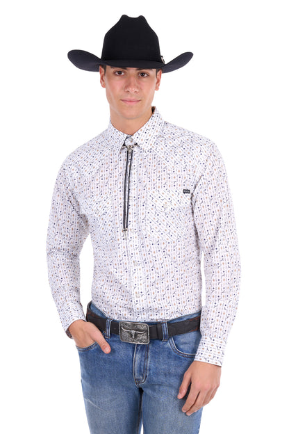 Pure Western Men’s Keith Print Western Long Sleeve Shirt