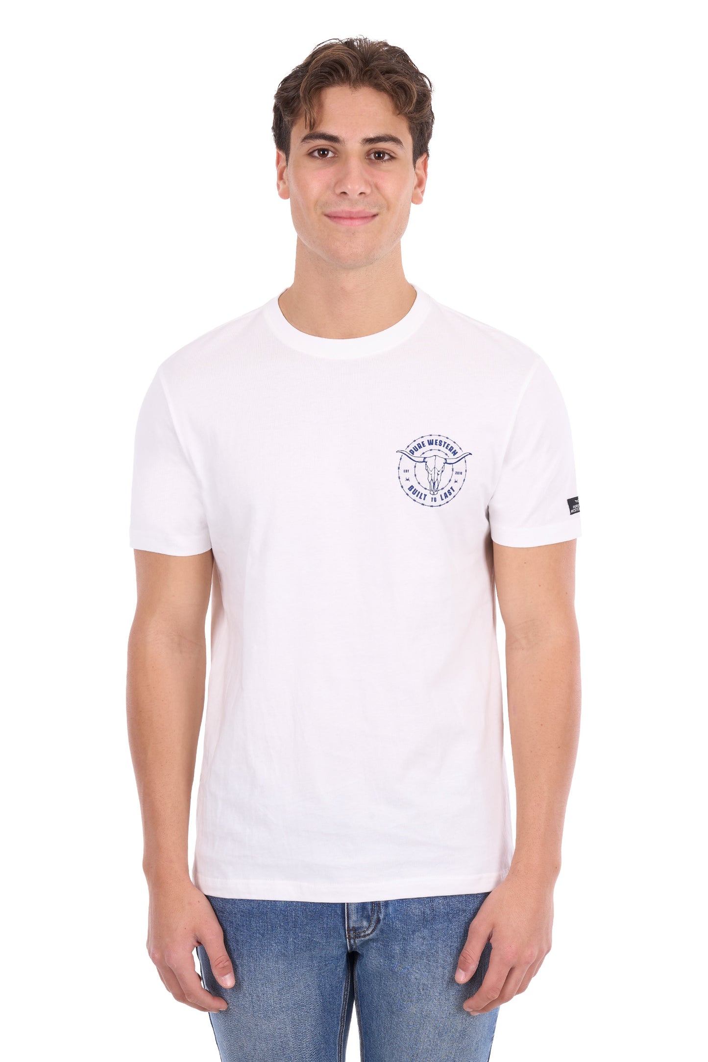 Pure Western Men’s Walker Short Sleeve Tee - Off White