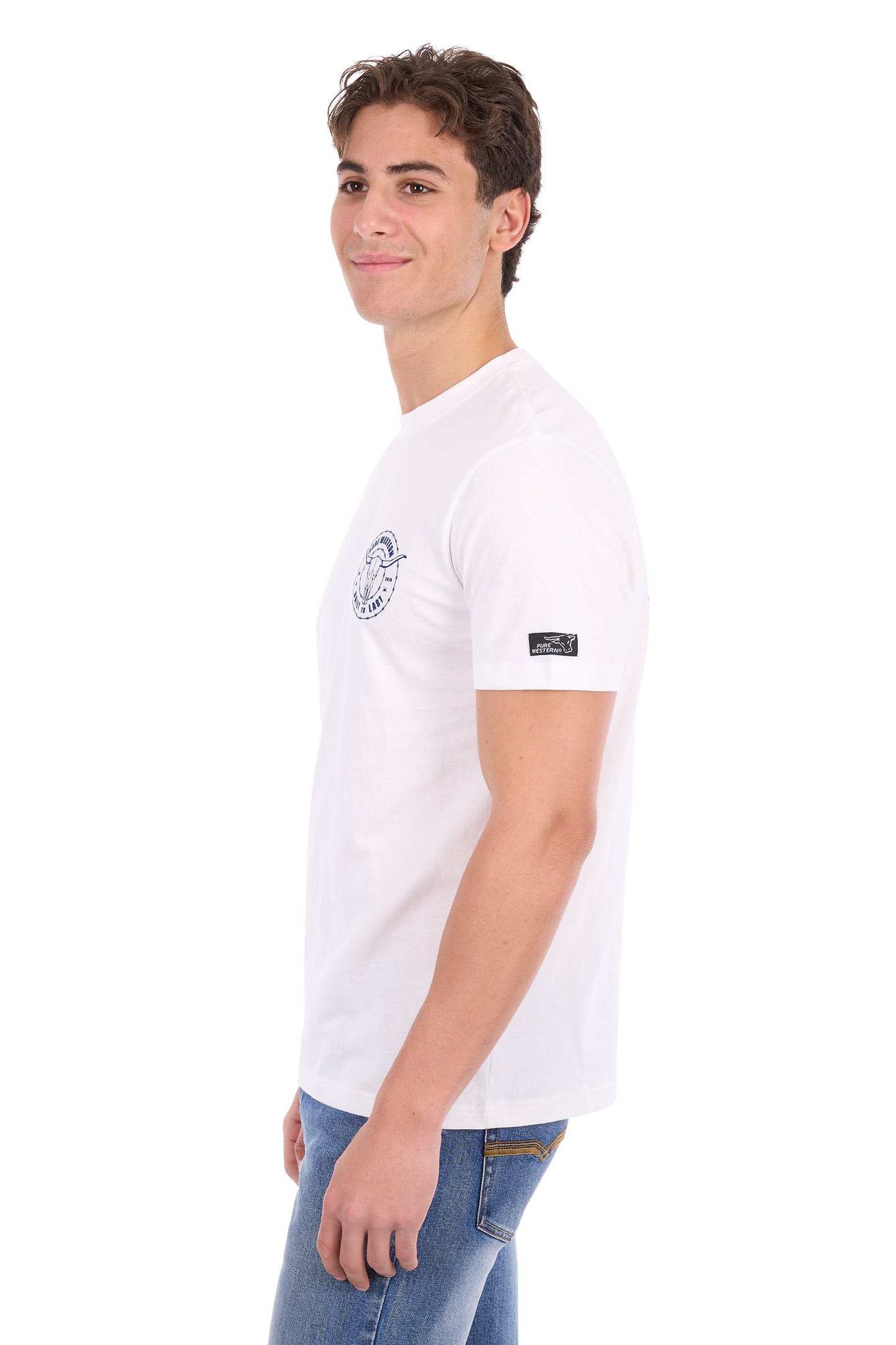 Pure Western Men’s Walker Short Sleeve Tee - Off White