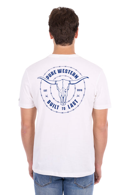 Pure Western Men’s Walker Short Sleeve Tee - Off White