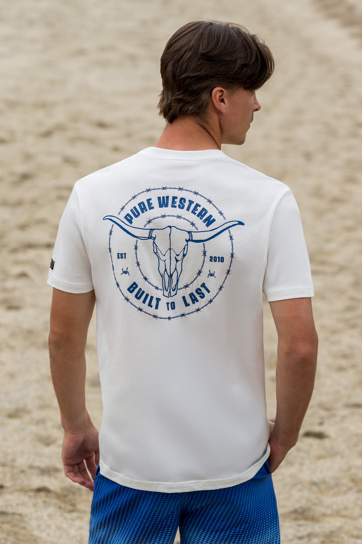 Pure Western Men’s Walker Short Sleeve Tee - Off White