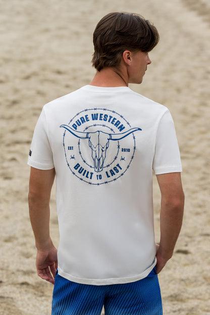 Pure Western Men’s Walker Short Sleeve Tee - Off White