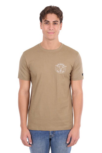 Pure Western Men’s Walker Short Sleeve Tee - Sand