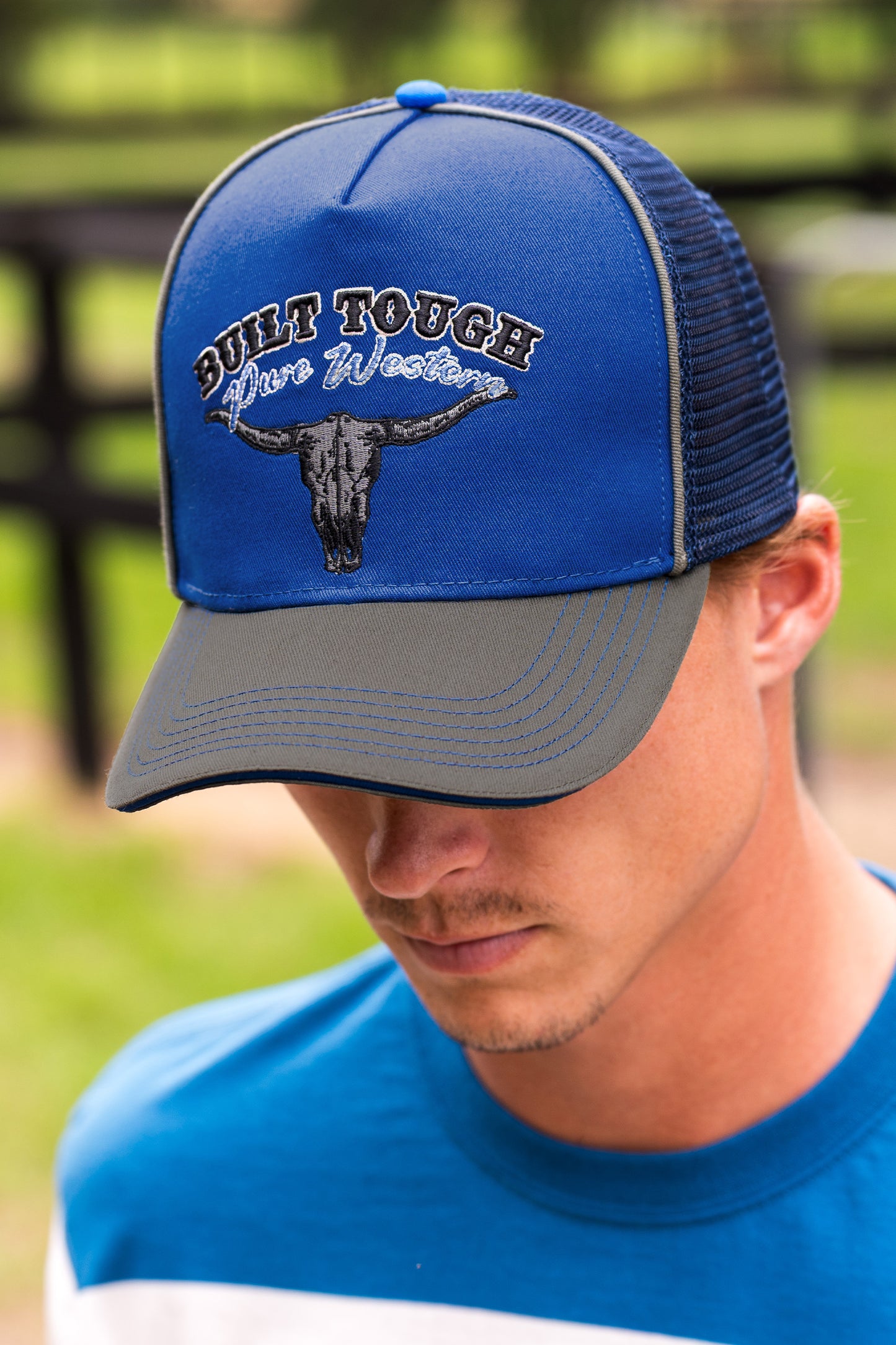 Pure Western Chris High Profile Trucker Cap