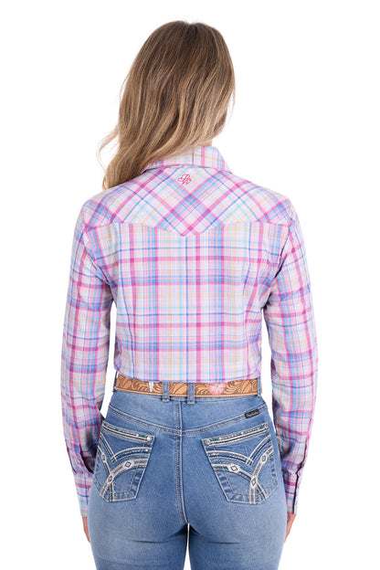 Pure Western Women’s Kari Check Long Sleeve Shirt