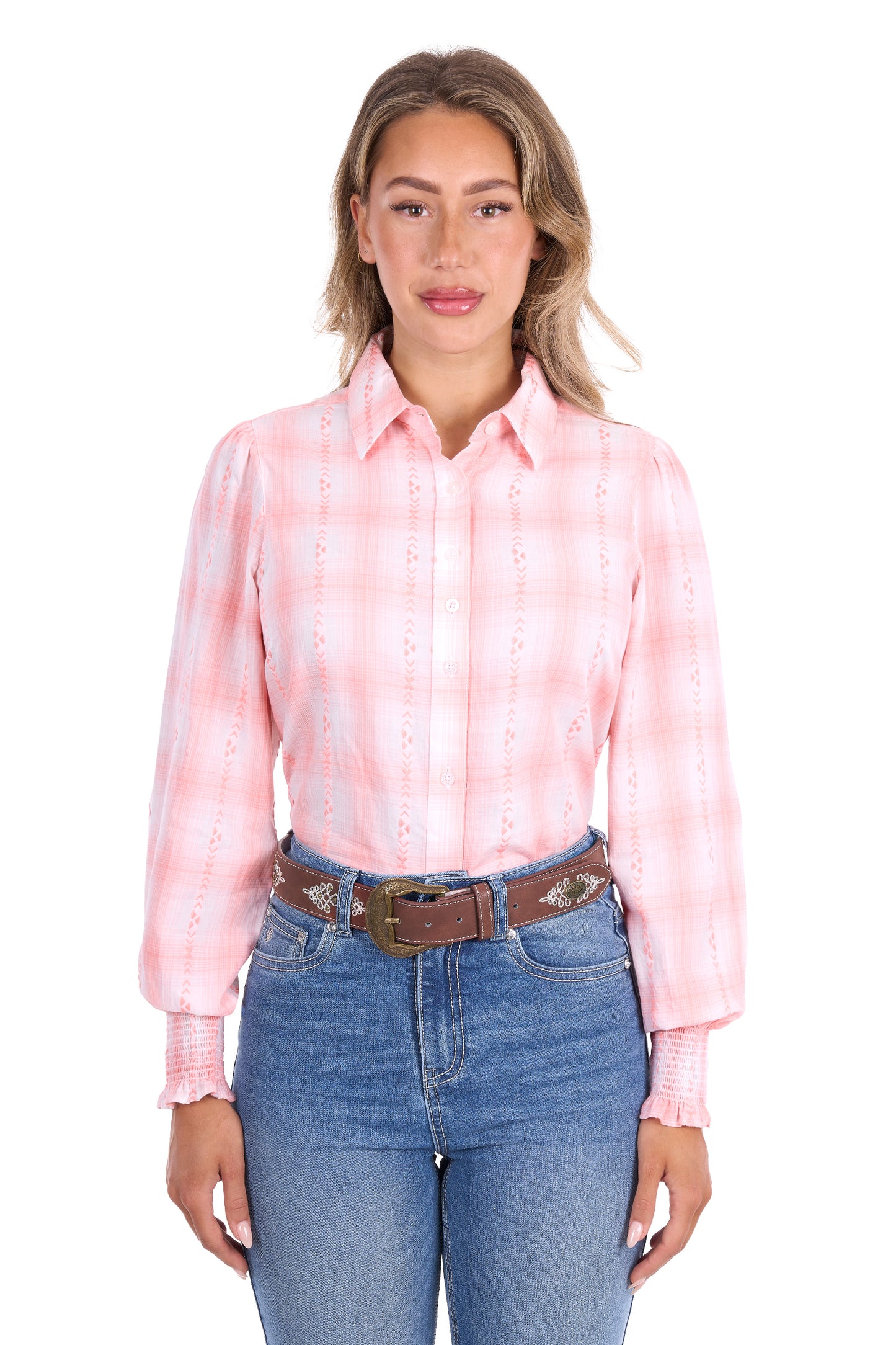 Pure Western Women’s Kelli Check Long Sleeve Shirt