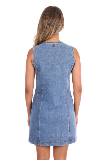 Pure Western Women’s Natasha Sleeveless Denim Dress