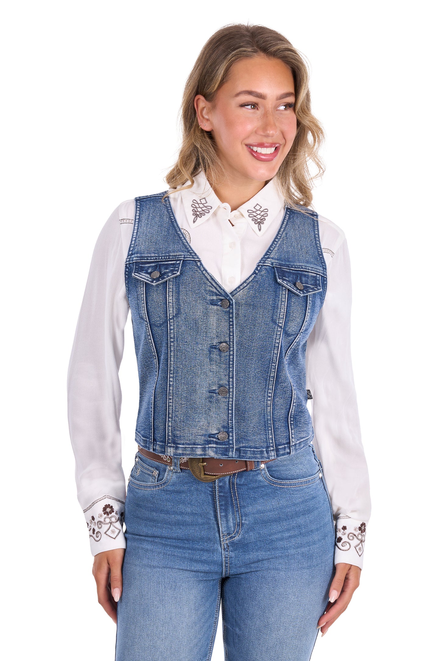 Pure Western Women’s Natasha Denim Vest