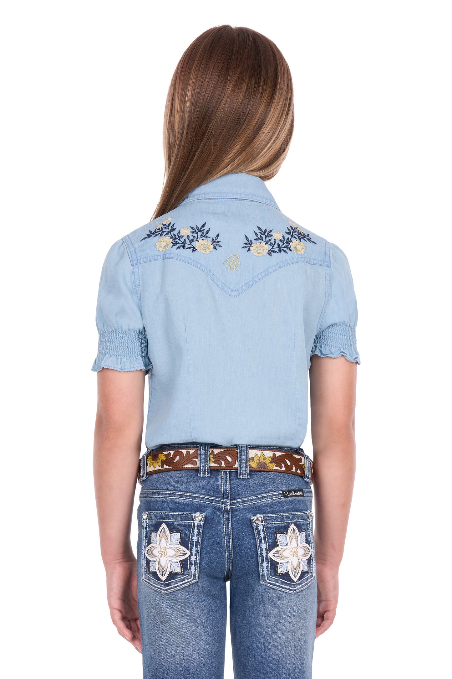 Pure Western Girl’s Martha Short Sleeve Shirt