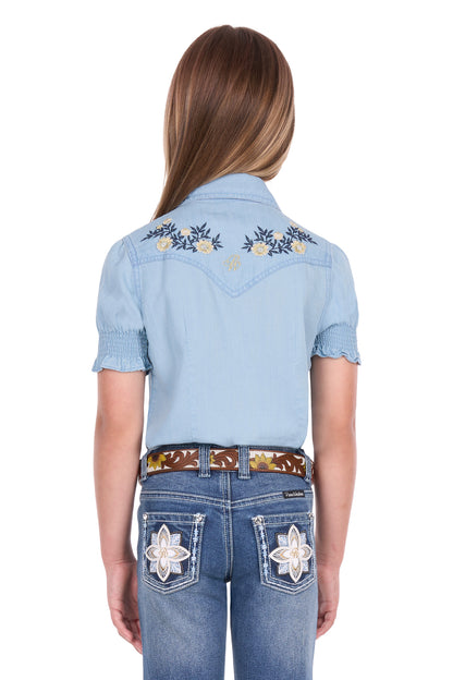 Pure Western Girl’s Martha Short Sleeve Shirt