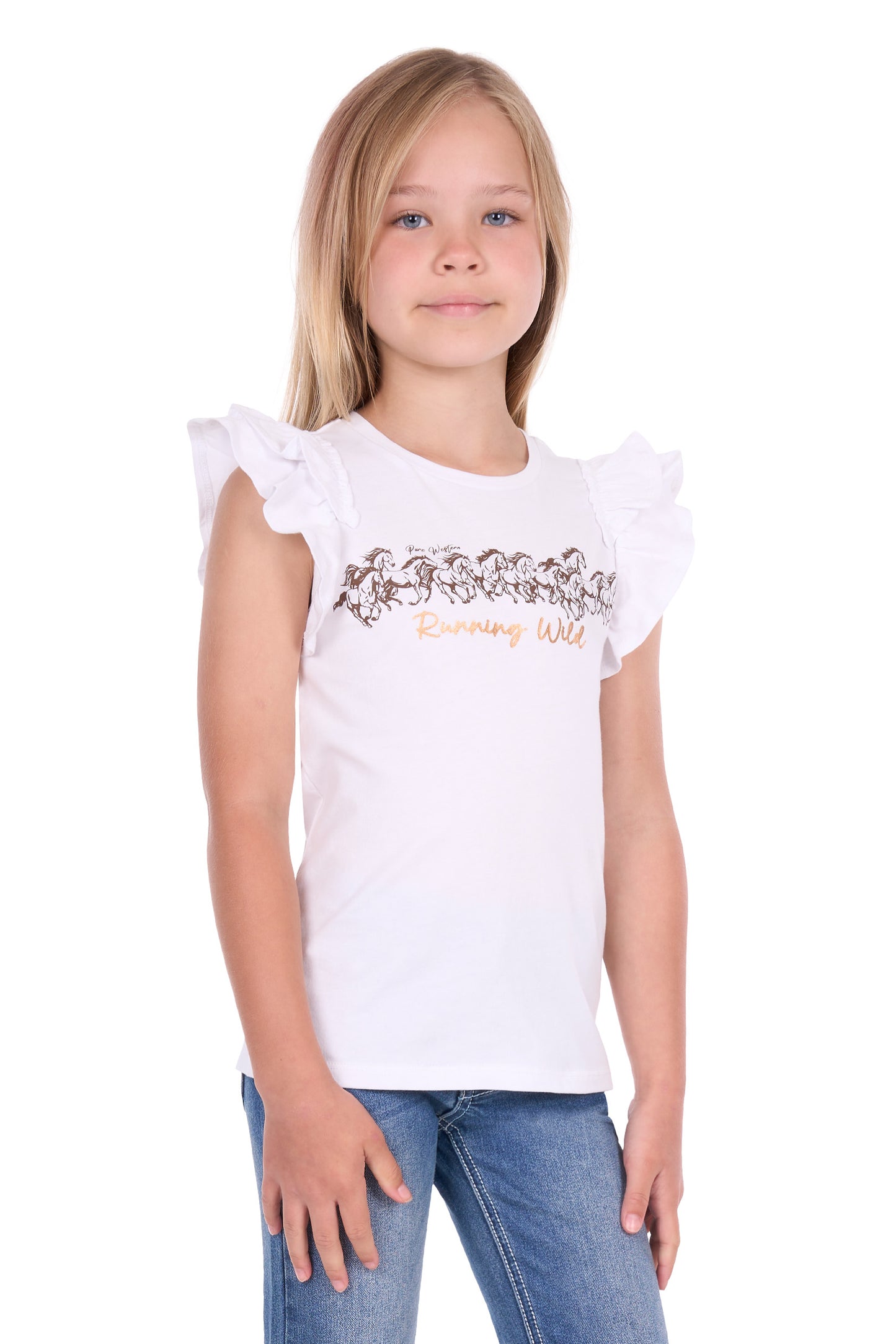 Pure Western Girl’s Harper Short Sleeve Tee
