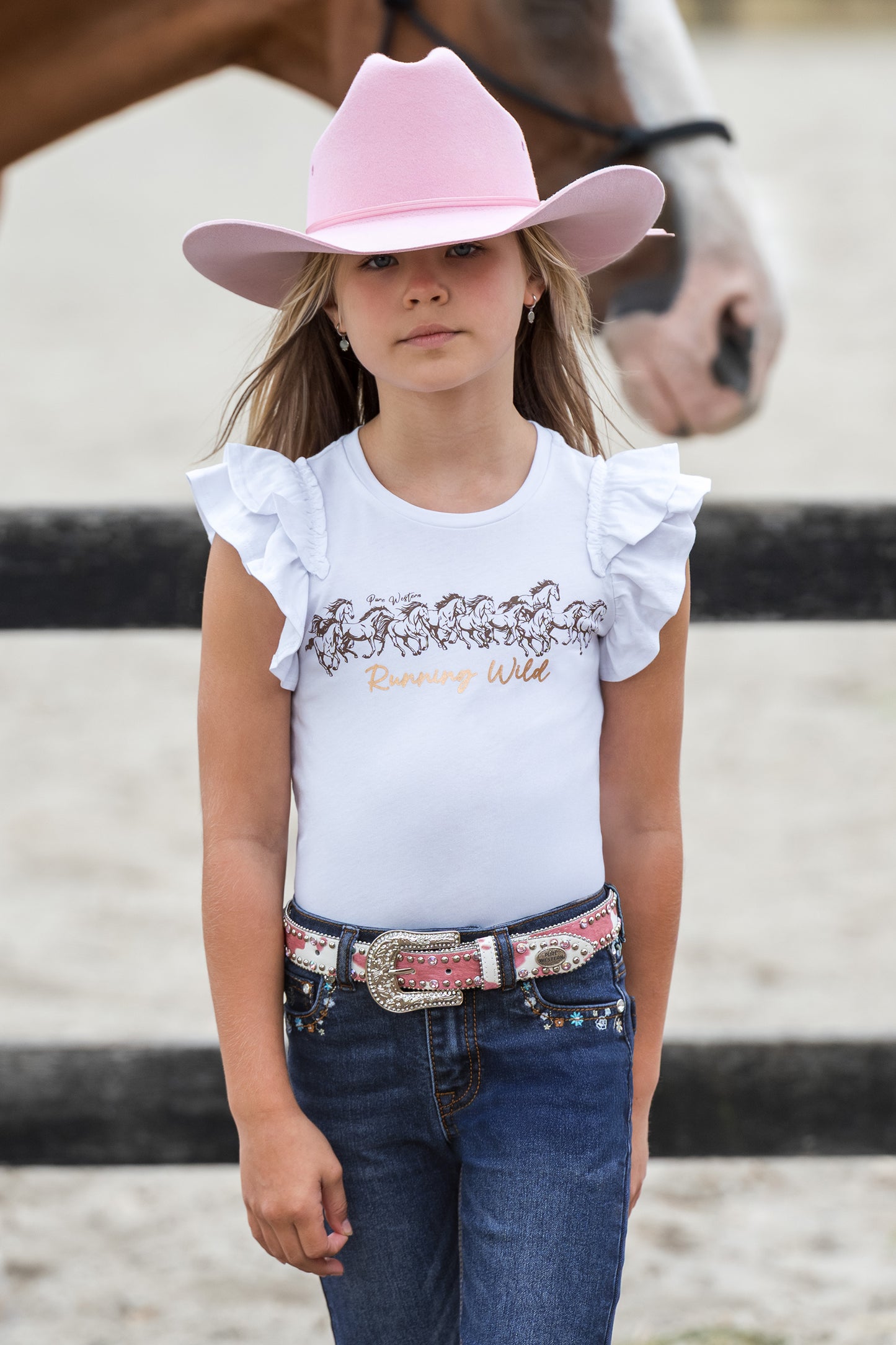 Pure Western Girl’s Harper Short Sleeve Tee
