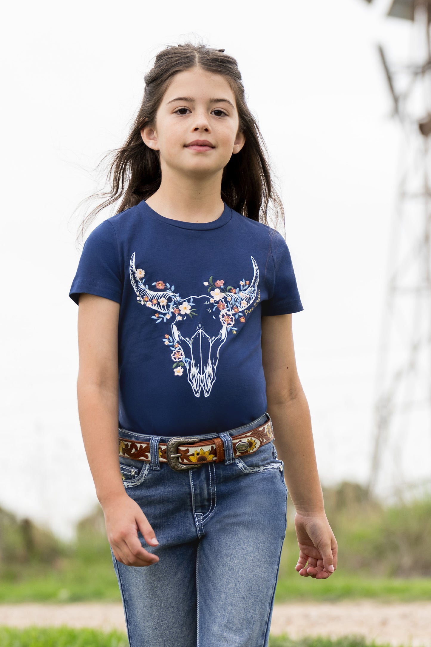 Pure Western Girl’s Bindi Short Sleeve Tee