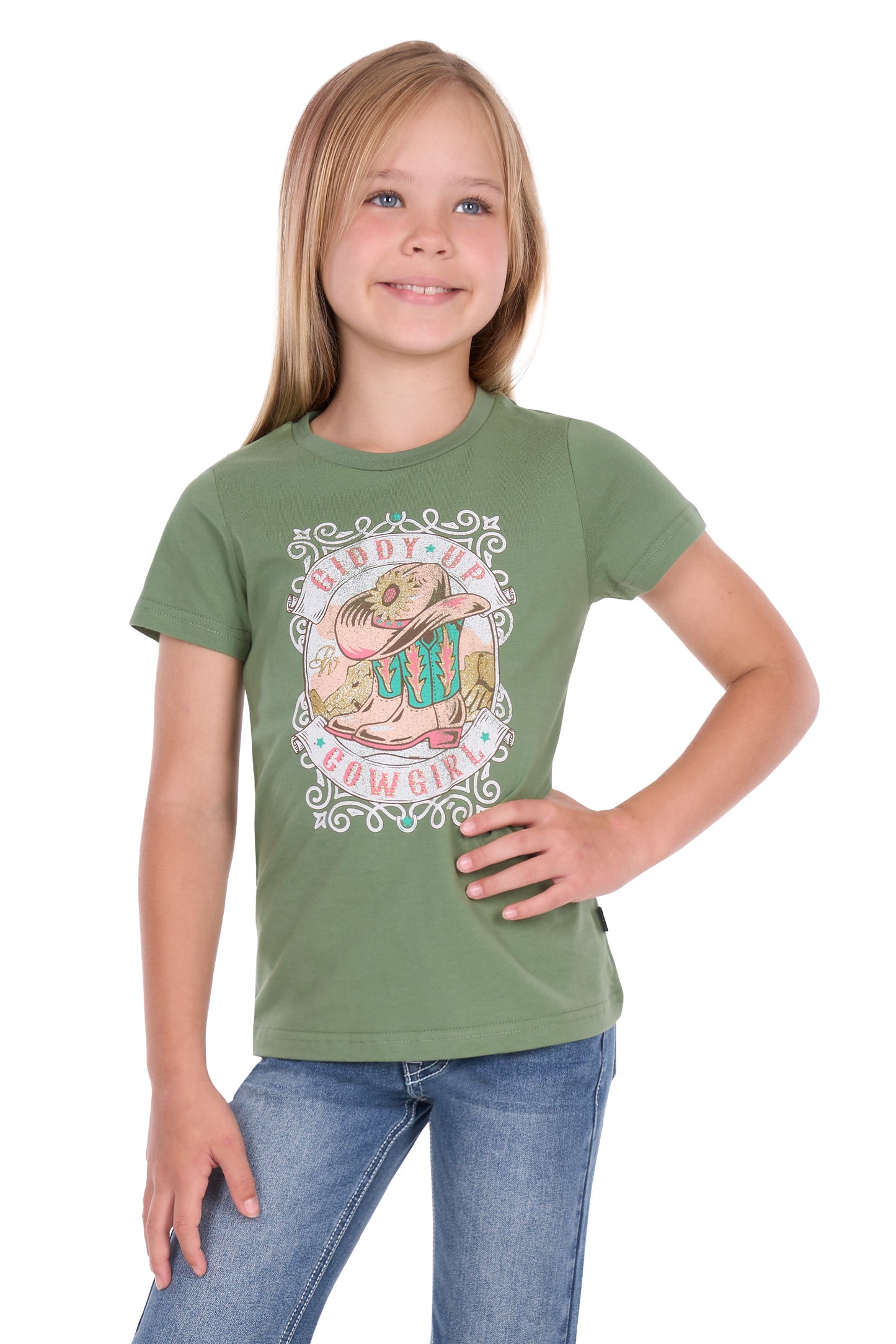 Pure Western Girl’s Ella Short Sleeve Tee