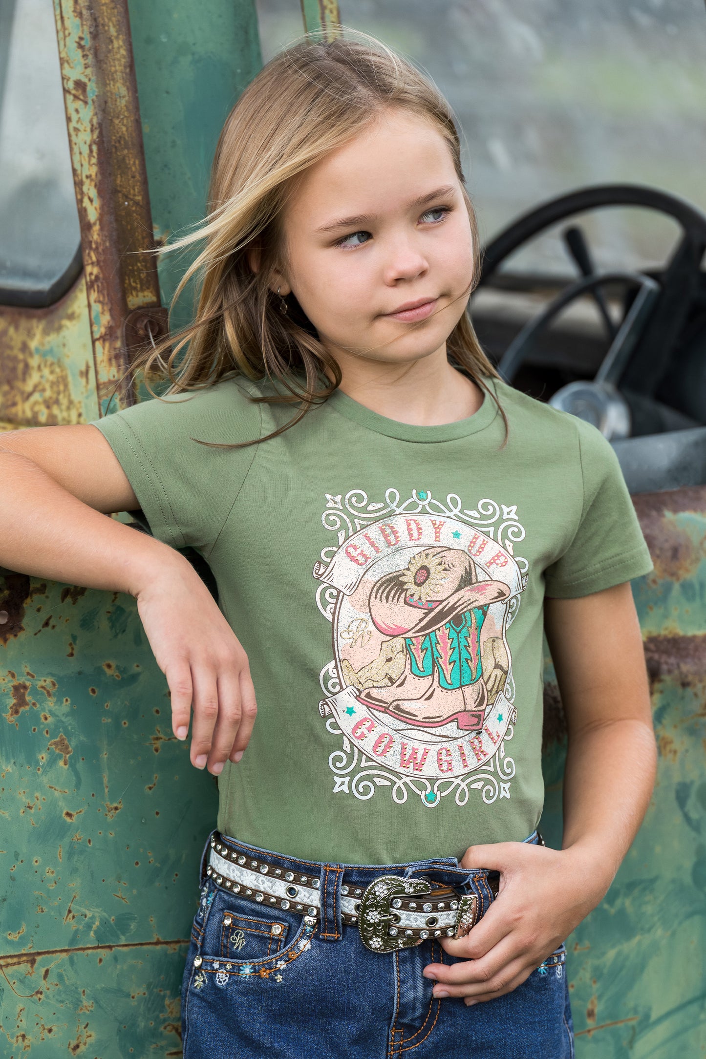 Pure Western Girl’s Ella Short Sleeve Tee