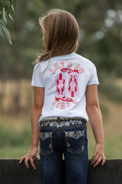 Pure Western Girl’s Amelia Relaxed Short Sleeve Tee