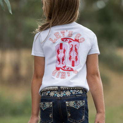 Pure Western Girl’s Amelia Relaxed Short Sleeve Tee