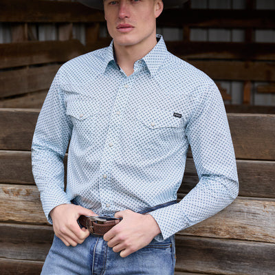 Pure Western Men’s Gerald Print Western Long Sleeve Shirt