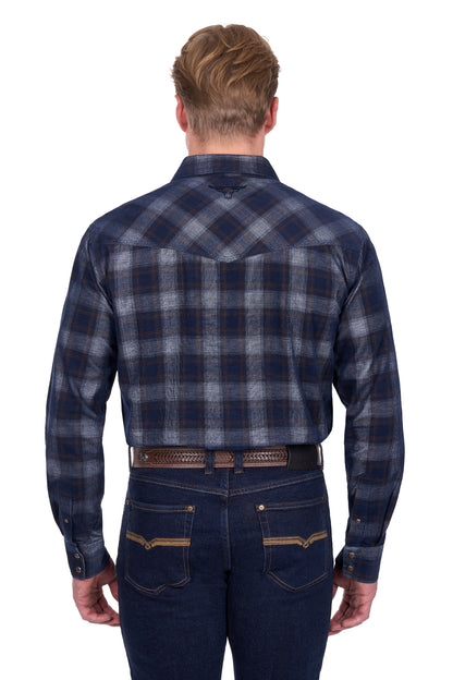 Pure Western Men’s Harley Check Cord Western Long Sleeve Shirt