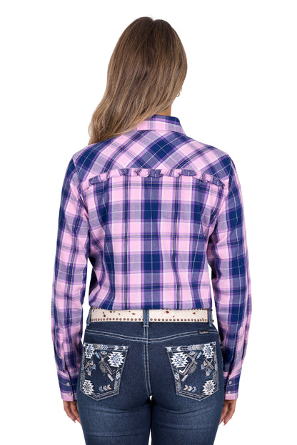 Pure Western Women’s Arleen Check Western Long Sleeve Shirt