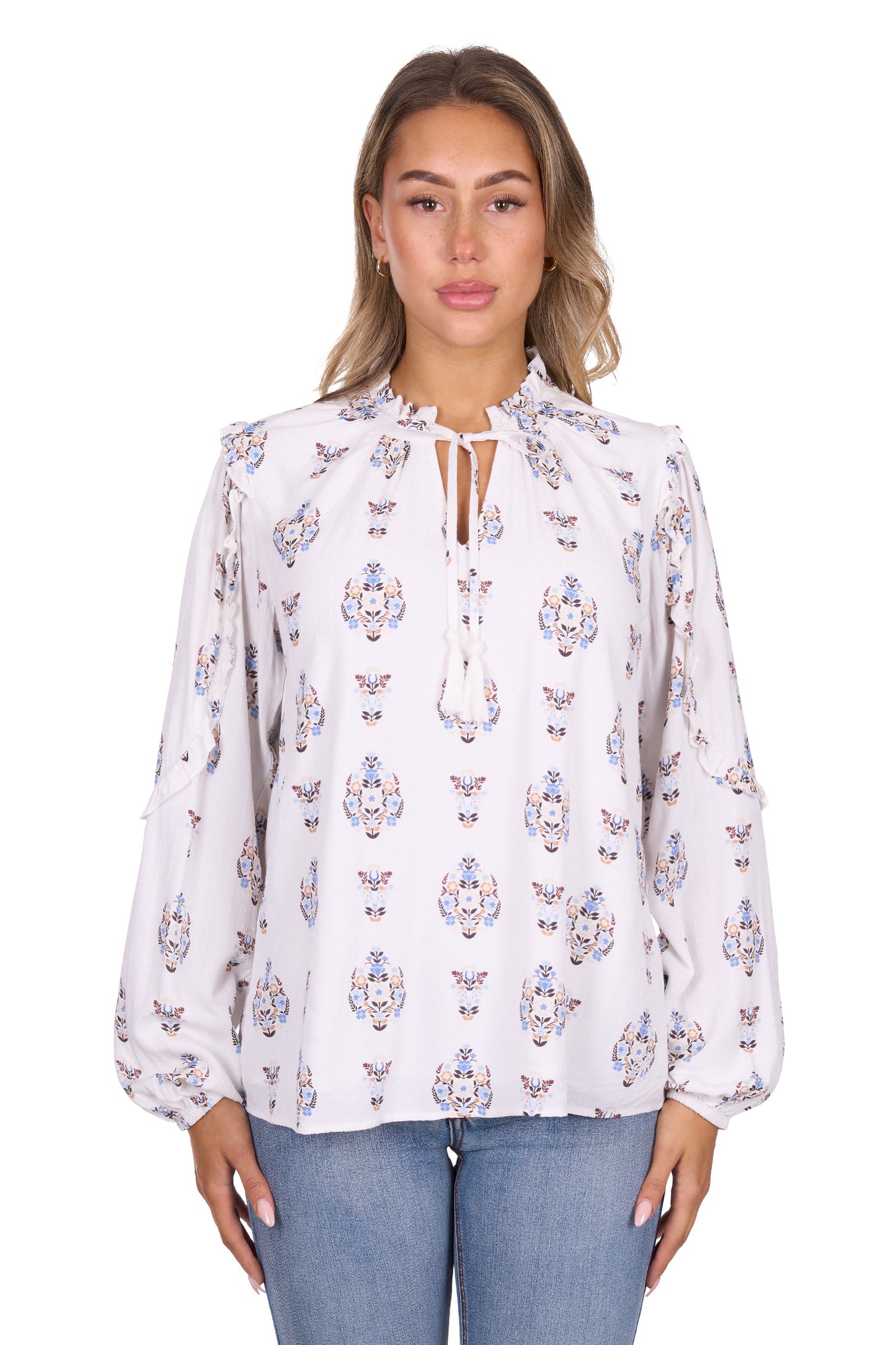 Pure Western Women’s Keeley Long Sleeve Blouse