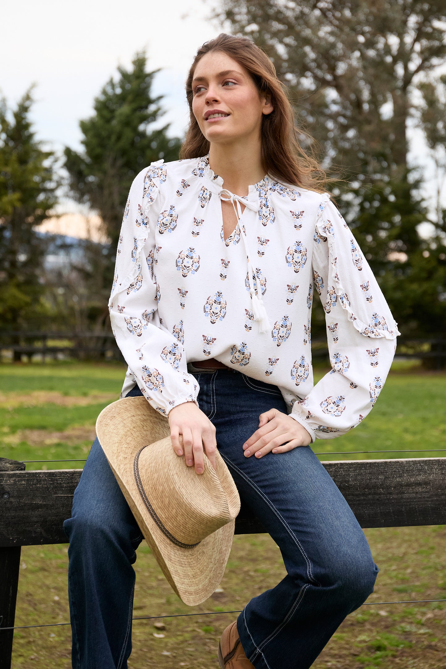 Pure Western Women’s Keeley Long Sleeve Blouse