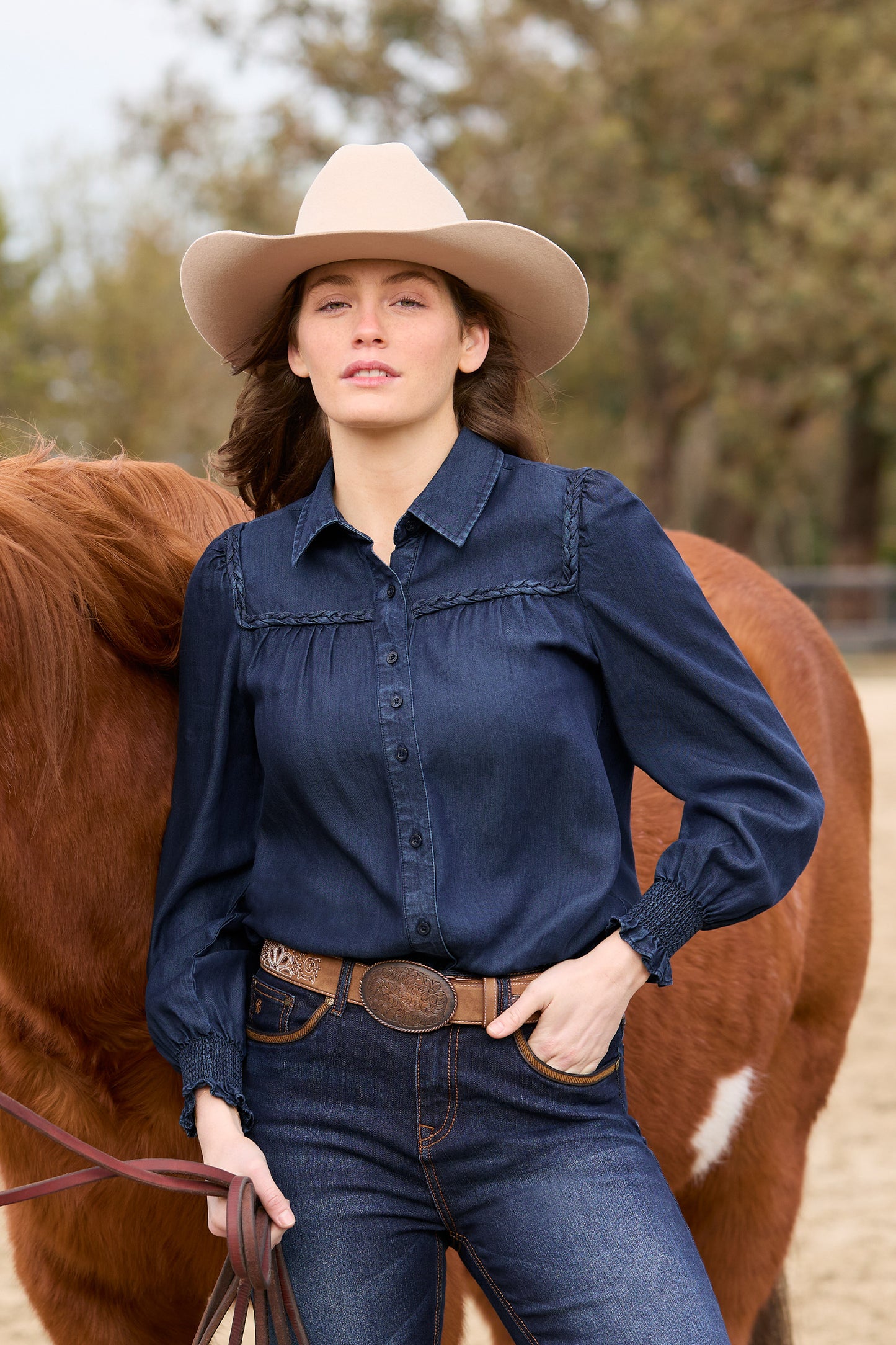 Pure Western Women’s Daniela Long Sleeve Blouse